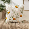 Axyaa Embroidered Flower Linen Cushion Cover 45x45cm
