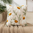 Axyaa Embroidered Flower Linen Cushion Cover 45x45cm
