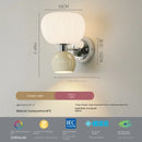 Axyaa Nordic Pumpkin LED Wall Lamp Cream Style G9 Bulb Light Fixture
