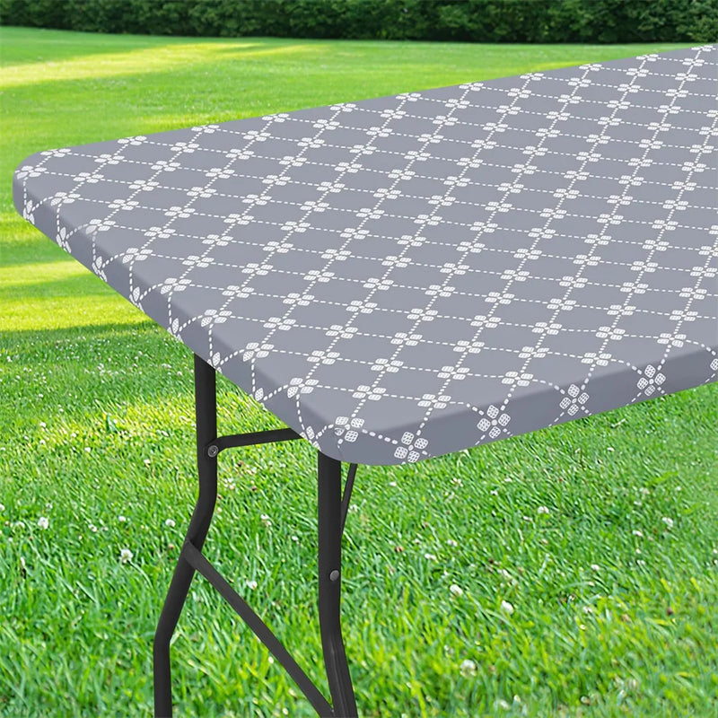 Axyaa Waterproof Elastic Table Cloth for Outdoor Picnics & Camping