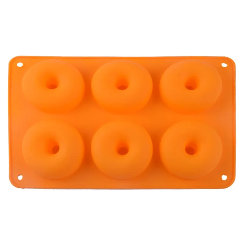 Axyaa Silicone Donut Mold: Non-Stick DIY Baking Pastry Tools for Cakes, Cookies & Chocolates
