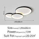 Axyaa LED Ceiling Lamp: Nordic Style Ultra-thin Creative Mango Design for Living Room & Bedroom