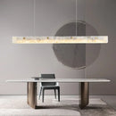 Axyaa Marble Strip Pendant Light: Elegant Natural Stone Hanging Lamp for Home Dining & Bar