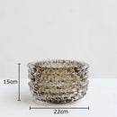 Axyaa Transparent Glass Vase Modern Desk Decoration For Flowers Arrangement