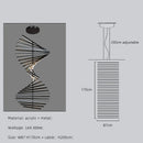 Axyaa Fishbone LED Pendant Light: Modern Nordic Chandelier for Home, Restaurant, and Loft