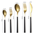 Axyaa Marble Pattern Stainless Steel Cutlery Set - 5Pcs Western Dinnerware