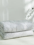 Axyaa Jacquard Cotton Blanket: Soft Breathable Bedspread for Adults & Kids