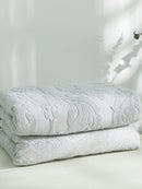 Axyaa Jacquard Cotton Blanket: Soft Breathable Bedspread for Adults & Kids