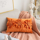 Axyaa Floral Velvet Cushion Cover - Girl's Heart Style Plush Pillowcase - Home Decor