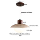 Axyaa Antique Brass LED Pendant Lamp with White Glass, Retro Design, Adjustable Height