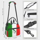 Axyaa Italia Flag Insulated Lunch Bag with Adjustable Strap Thermal Lunch Box