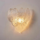 Axyaa Pink Glass Wall Lamp, French Romantic Restaurant Bedside Light