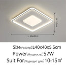 Axyaa Ultrathin LED Ceiling Lamp, Remote Dimming, Modern Living Room Light, Large Fixture