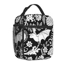 Axyaa Insulated Goth Bats Lunch Bag: Reusable Waterproof Thermal Cooler Tote