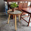 Axyaa Handmade Rattan Shells Coffee Table - Nordic Style Home Decoration