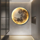 Axyaa Moon Mural LED Wall Lamp Modern Indoor Lighting Sconce for Bedroom & Foyer