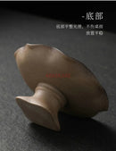Axyaa Lotus Leaf Plate: Tall Chinese Dim Sum Tea Plate for Snacks & Fruits