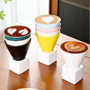 Axyaa Retro Ceramic Latte Cup, 215ml - Home Art Decorative Porcelain Cup