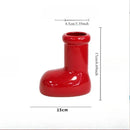 Santa Claus Boots Bouquet Vase Ornament Tabletop Decoration by Axyaa