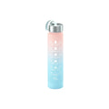 Axyaa Gradient Color Sports Water Bottle with Straw and Handle