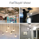 Axyaa Nordic Glass Ball Pendant Lights - Modern Clear Glass Hanging Lamp