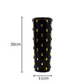 Axyaa Gold Spike Ceramic Vase Fake Flowers Modern Home Decor