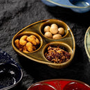 Axyaa Ceramic Three Grid Seasoning Dish Set - Molecular Cuisine Tableware