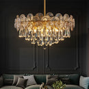 Axyaa Lotus Crystal Chandelier: Modern Nordic Luxury Living Room Decor