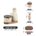 Axyaa Ceramic Seasoning Jar Set with Lid, Set of 3 Kitchen Containers