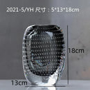 Axyaa Bubble Glass Vase: Hydroponic Planter Flower Arrangement Decor Vessel