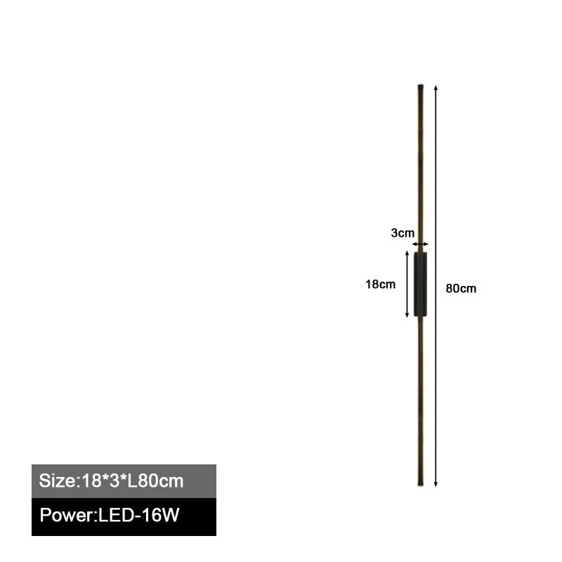 Axyaa Nordic Slim LED Wall Sconces for Bedroom & Living Room