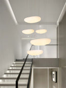 Axya White Pebbles LED Pendant Chandelier - Modern Bedroom & Living Room Decor