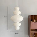 Axyaa Rice Paper Pendant Chandelier with E27 Bulb