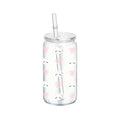 Axyaa 16oz Cherry Bow Plastic Cup with Straw Lid - Holiday Drinkware Gift