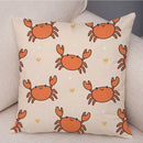 Axyaa Cartoon Animal Cushion Cover: 45*45cm for Living Room, Sofa, Car, Children's Room