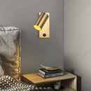 Axyaa Adjustable Angle LED Wall Lamp with Switch, Minimalist Design for Bedroom and Corridor