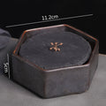 Axyaa Frosted Ceramic Dim Sum Plate for Oriental Delights