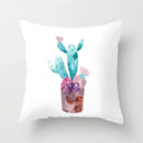 Axyaa Cactus Plants Pattern Cushion Cover Throw Pillow for Sofa Chairs