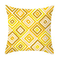 Axyaa Yellow Floral Geometric Pillowcase for Home Decor