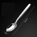 Axyaa Long Handle Stainless Steel Pointed Spoon for Home and Hotel Tableware