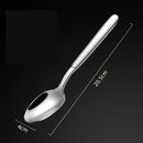 Axyaa Long Handle Stainless Steel Pointed Spoon for Home and Hotel Tableware