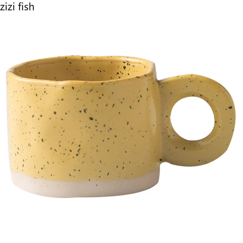 Axya Irregular Ceramic Coffee Mug for Home and Office Use