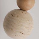 Axyaa Yellow Cave Stone Walnut Pendant Lights - Antique Wabi Sabi Style