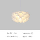 Modern Axyaa White Pendant Lamp Chandelier for Bedroom Living Dining Room Home Decor