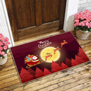 Axyaa Christmas Santa Mat: Festive Home Decoration for Kitchen and Bathroom