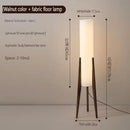 Axyaa Nordic Retro Solid Wood Floor Lamp for Living Room and Bedroom