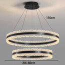 Axyaa Circular Ring Chandelier – Minimalist High-End Style Dining Room Living Room Light