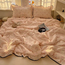 Axyaa Cloud Kapok Knit Cotton Summer Quilt Set