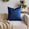 Axyaa Nordic Snowflake Embroidered Pillowcase Cojines 45x45cm