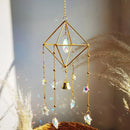 Axyaa Rainbow Star Moon Wind Chimes Sun Catcher Outdoor Home Garden Car Decor